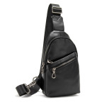 Сумка-слинг черная мужская Tiding Bag 10031A - Фото № 100
