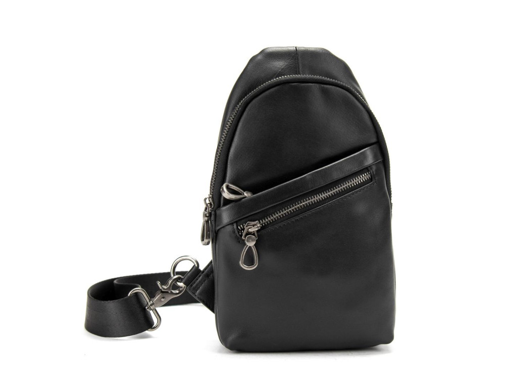 Сумка-слинг черная мужская Tiding Bag 10031A - Фото № 2