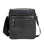 Сумка чоловіча шкіряна чорна Tiding Bag 1007A - Фотографія № 102