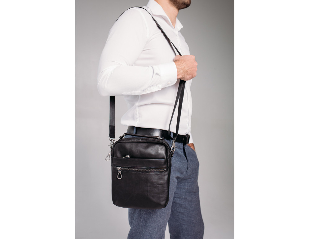 Сумка через плече чоловіча шкіряна Tiding Bag 164A - Фотографія № 5