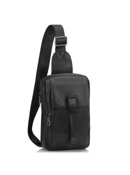 Сумка-слинг черная мужская Tiding Bag 312A