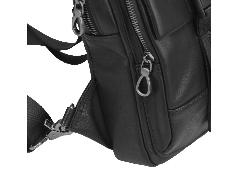 Сумка-слинг черная мужская Tiding Bag 312A - Фото № 2