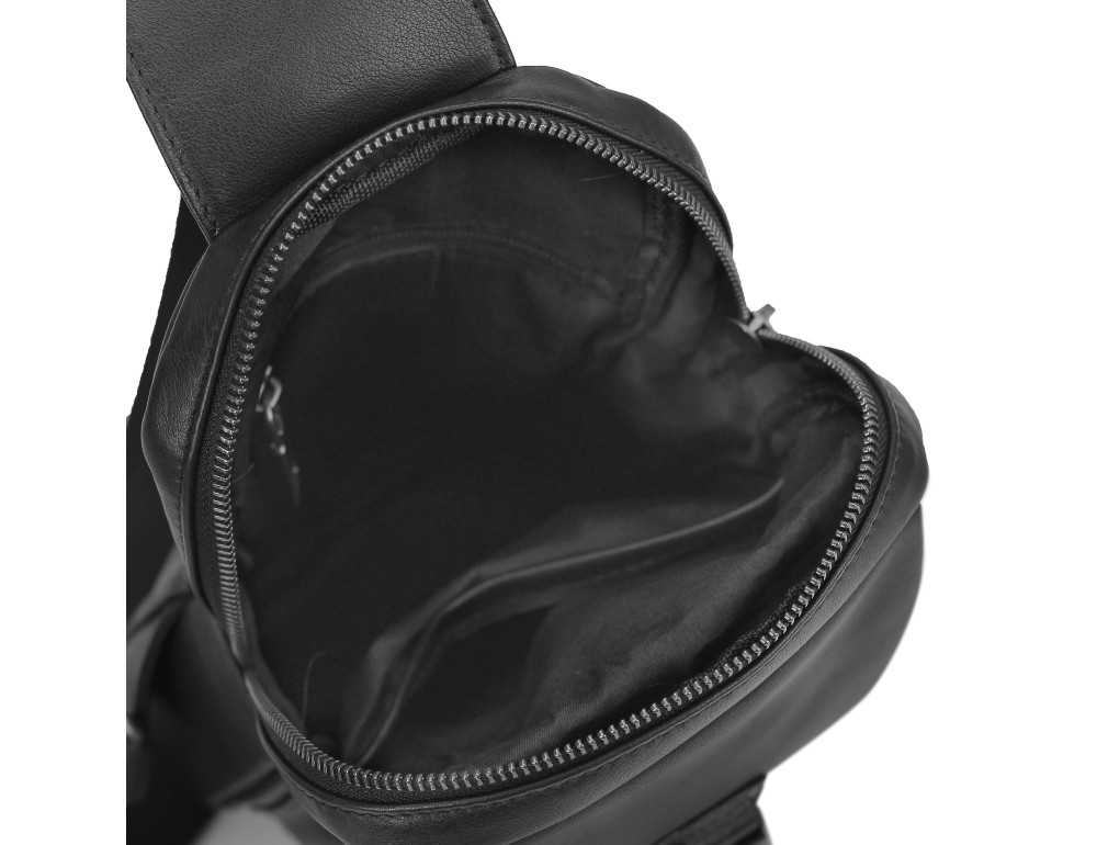 Сумка-слинг черная мужская Tiding Bag 312A - Фото № 3