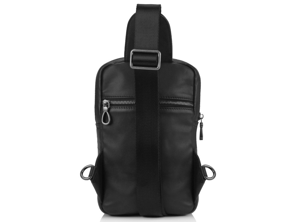 Сумка-слинг черная мужская Tiding Bag 312A - Фото № 4