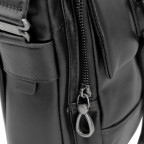 Чоловіча шкіряна сумка через плече чорна Tiding Bag 316A - Фотографія № 101