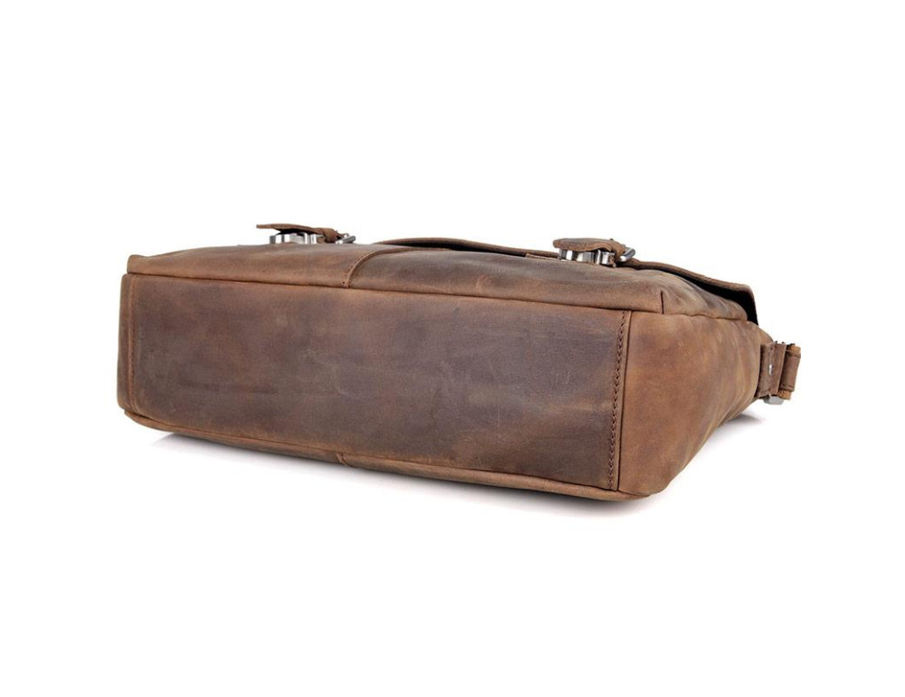 Мессенджер коричневый Tiding Bag 6002LR-2 - Фото № 4