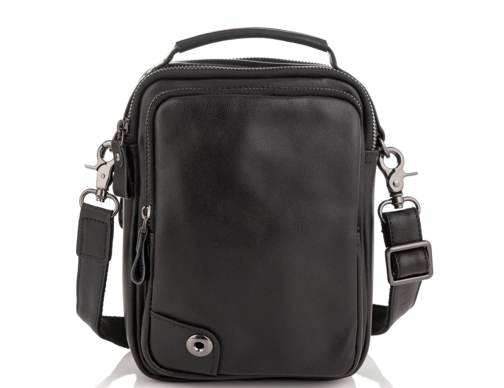 Сумка через плечо мужская кожаная Tiding Bag 6009A - Фото № 4