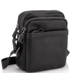 Чоловіча сумка через плече чорна Tiding Bag 6027A - Фотографія № 100