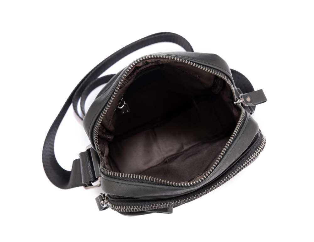 Чоловіча сумка через плече чорна Tiding Bag 6027A - Фотографія № 4