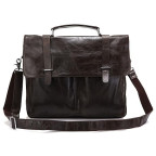 Сумка-портфель мужская кожаная коричневая Tiding Bag 6057J - Фото № 102 Сумка-портфель мужская кожаная коричневая Tiding Bag 6057J - Фото № 102