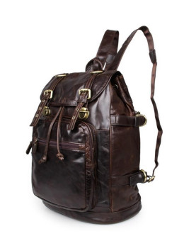 Рюкзак кожаный TIDING BAG 6085C