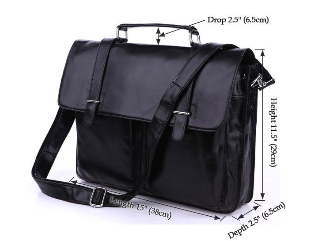 Портфель чоловічий шкіряний для документів Tiding Bag 7013A - Фотографія № 5