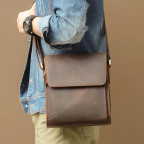 Мужская сумка-мессенджер через плечо из матовой винтажной кожи Tiding Bag 7055DB - Фото № 106 Мужская сумка-мессенджер через плечо из матовой винтажной кожи Tiding Bag 7055DB - Фото № 106