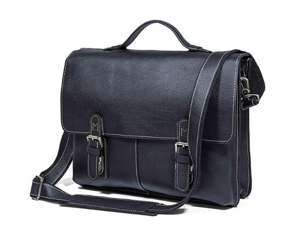 Мужской кожаный портфель для ноутбука TIDING BAG 7090A - Фото № 1 Мужской кожаный портфель для ноутбука TIDING BAG 7090A - Фото № 1