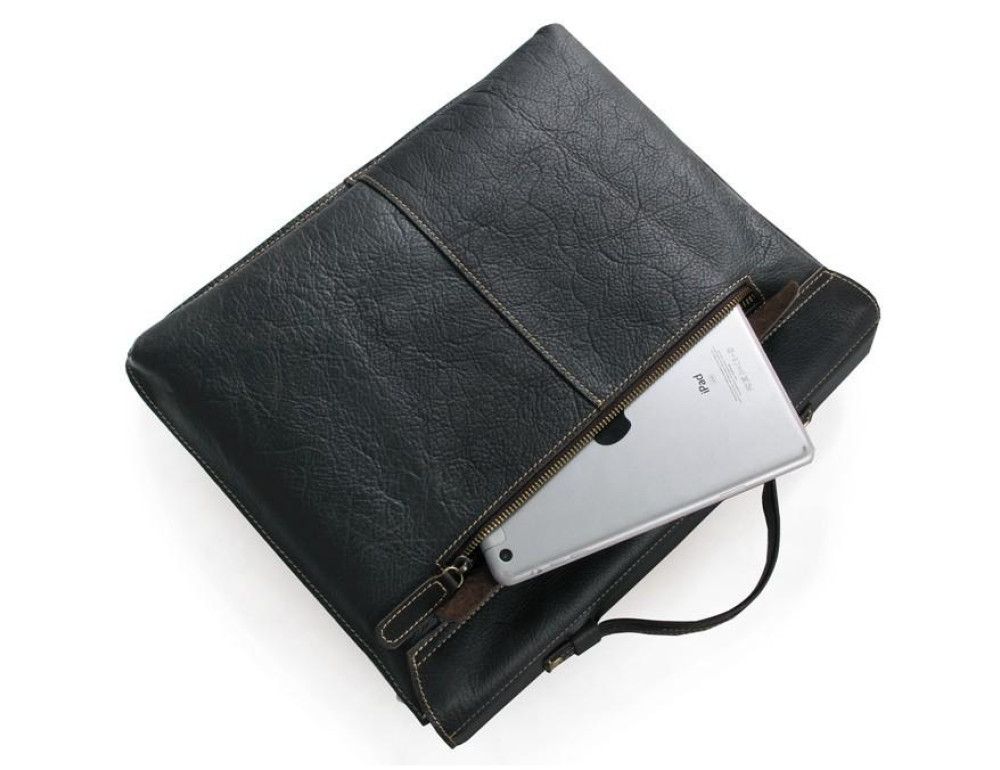 Мужской кожаный портфель для ноутбука TIDING BAG 7090A - Фото № 4