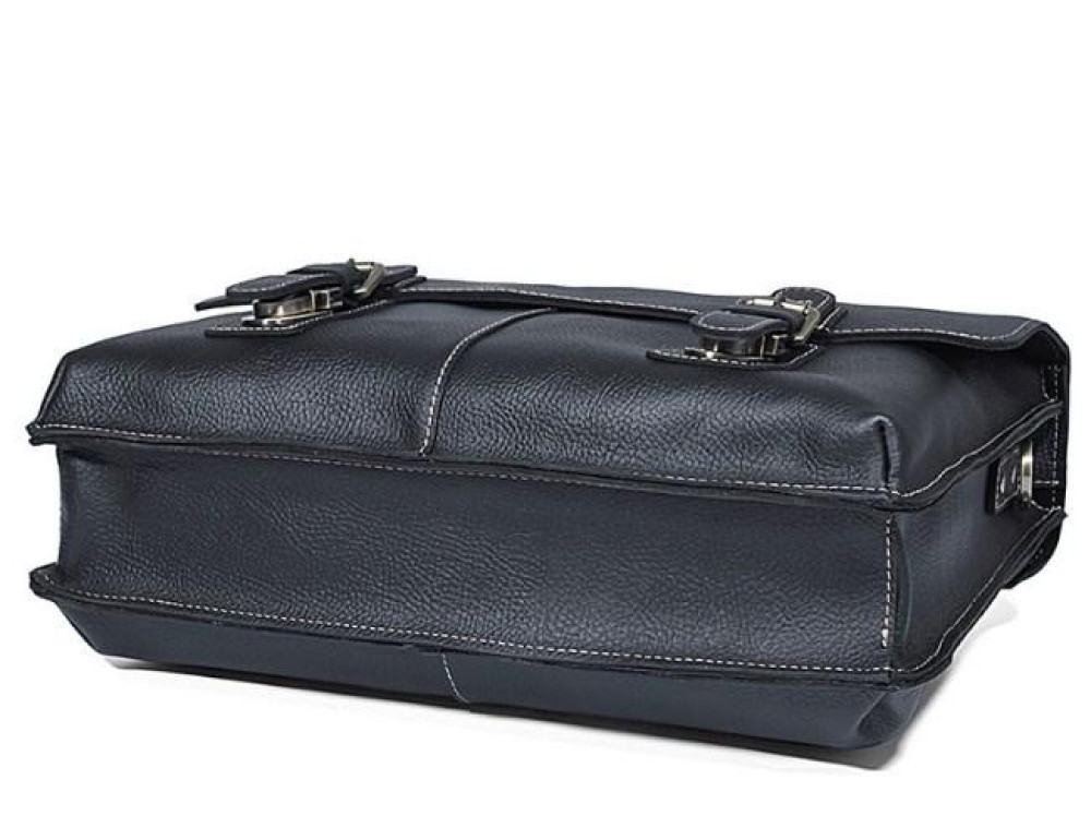 Мужской кожаный портфель для ноутбука TIDING BAG 7090A - Фото № 6