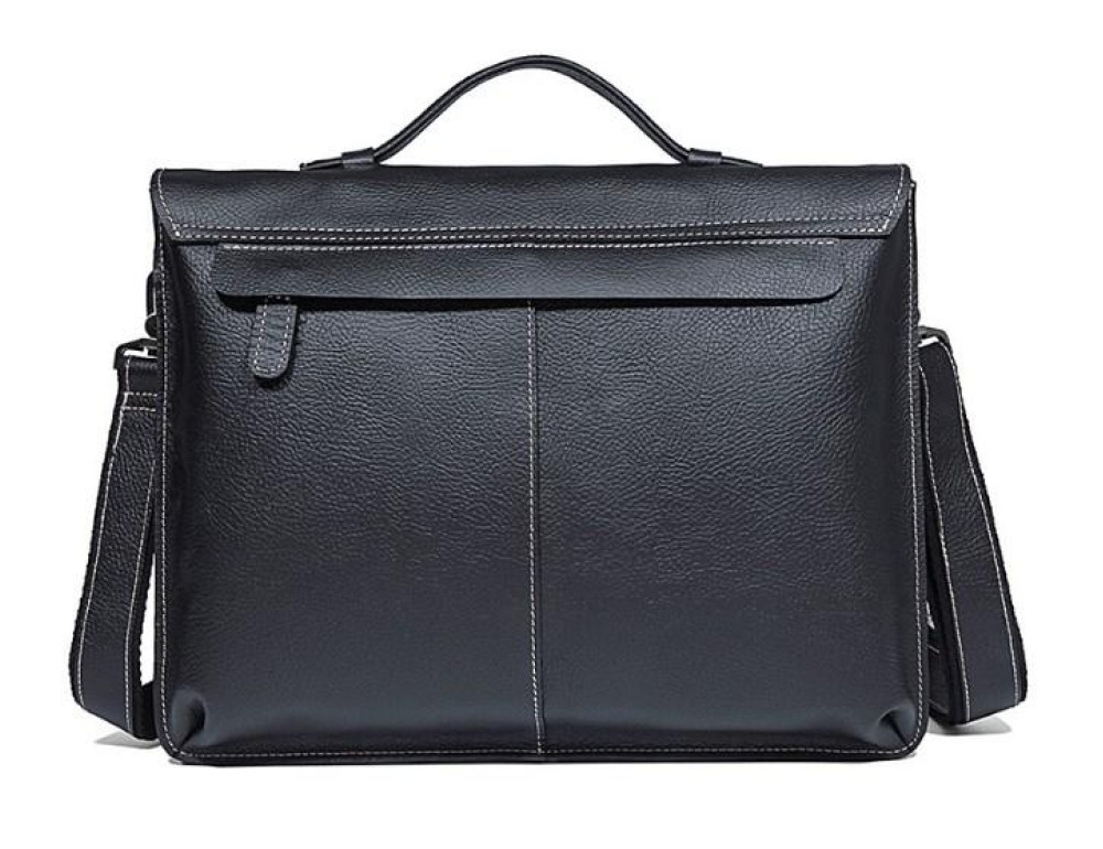 Мужской кожаный портфель для ноутбука TIDING BAG 7090A - Фото № 7