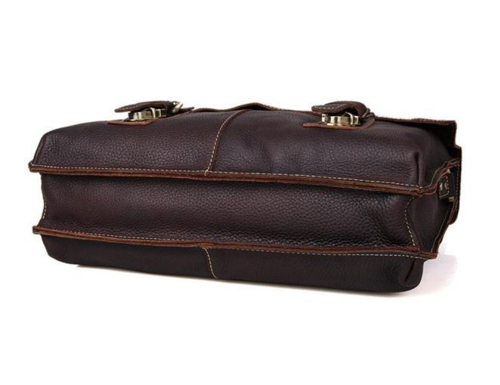 Качественная сумка-портфель мужская кожаная TIDING BAG 7090R - Фото № 4