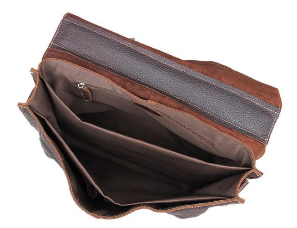 Качественная сумка-портфель мужская кожаная TIDING BAG 7090R - Фото № 8