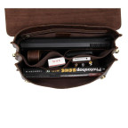 Мужской кожаный портфель с клапаном коричневый Tiding Bag 7091C - Фото № 102 Мужской кожаный портфель с клапаном коричневый Tiding Bag 7091C - Фото № 102