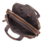 Винтажная мужская кожаная сумка для документов и ноутбука Tiding Bag 7092-3C - Фото № 102
