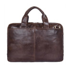 Винтажная мужская кожаная сумка для документов и ноутбука Tiding Bag 7092-3C - Фото № 105