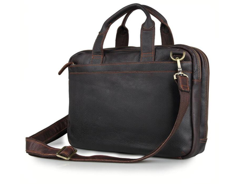 Стильная деловая мужская кожаная сумка для ноутбука и документов Tiding Bag 7092Q - Фото № 1 Стильная деловая мужская кожаная сумка для ноутбука и документов Tiding Bag 7092Q - Фото № 1