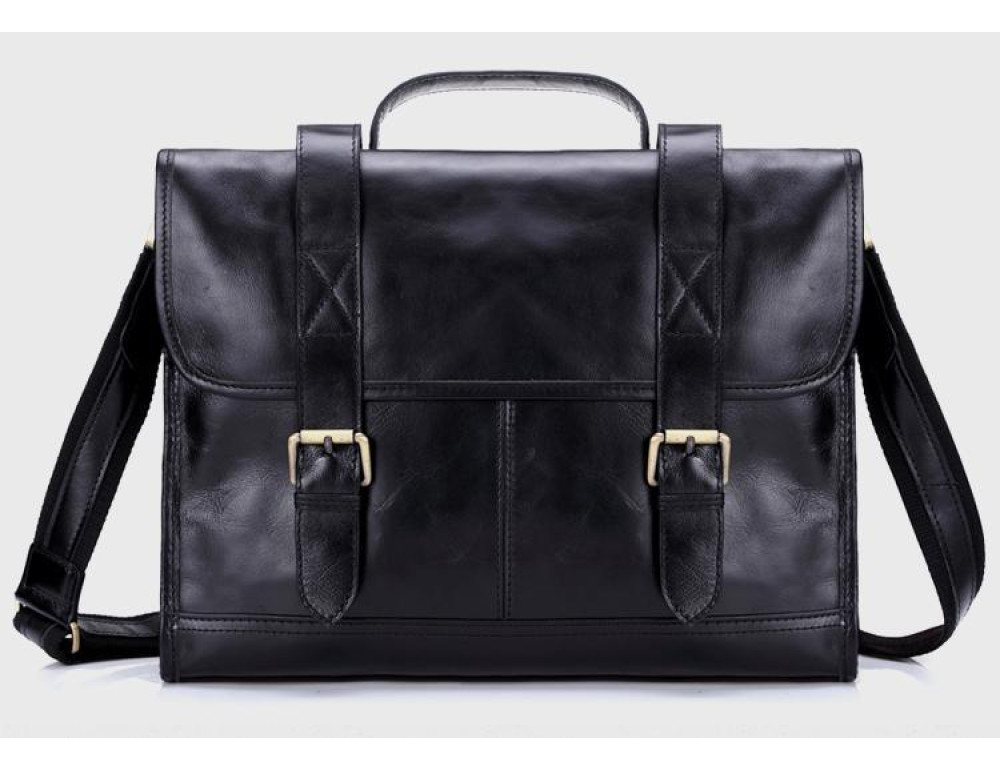 Чоловічий шкіряний портфель TIDING BAG 7101A - Фотографія № 13