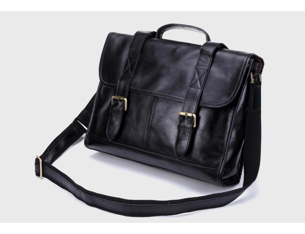 Чоловічий шкіряний портфель TIDING BAG 7101A - Фотографія № 8