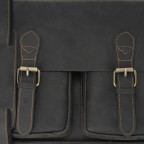 Классический мужской кожаный портфель черный Tiding Bag 7105A - Фото № 101