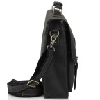 Классический мужской кожаный портфель черный Tiding Bag 7105A - Фото № 102