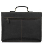 Классический мужской кожаный портфель черный Tiding Bag 7105A - Фото № 104