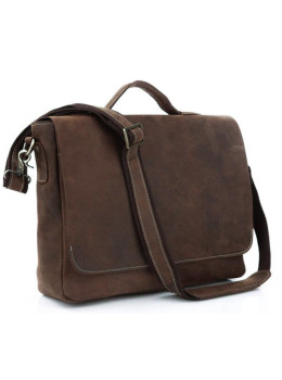 Сумка мужская кожаная через плечо для ноутбука Tiding Bag 7108R-1