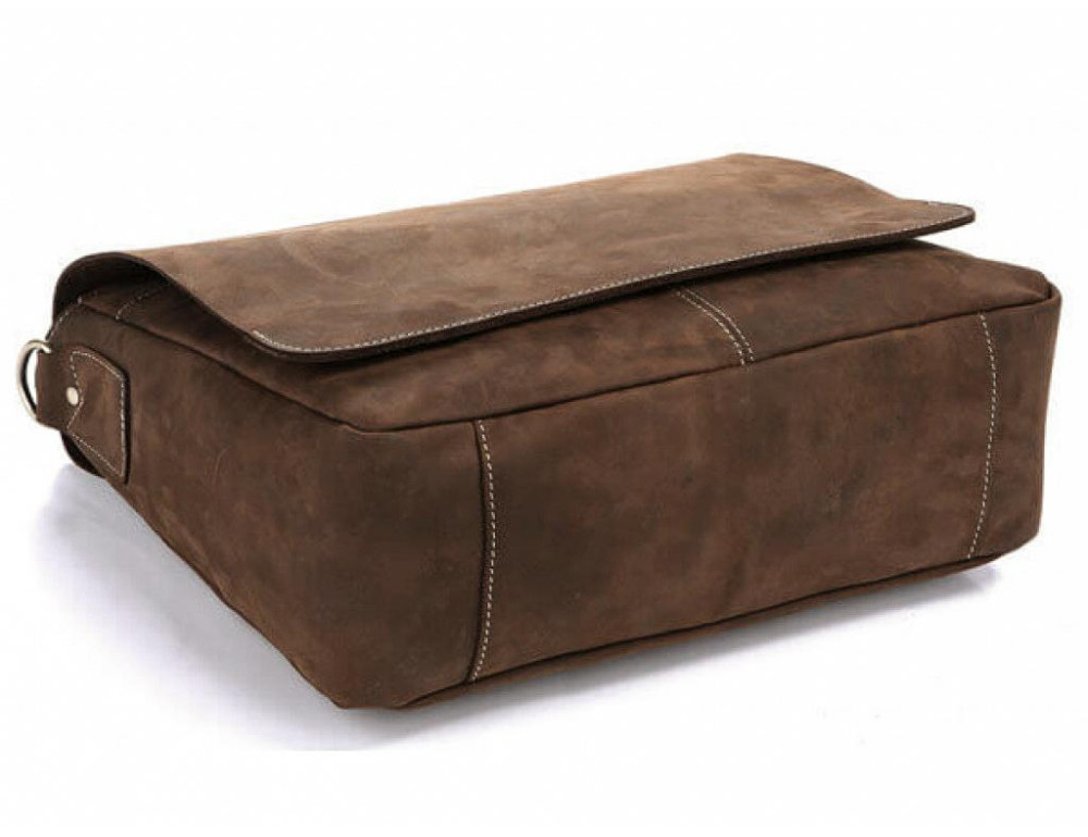 Сумка мужская кожаная через плечо для ноутбука Tiding Bag 7108R-1 - Фото № 2