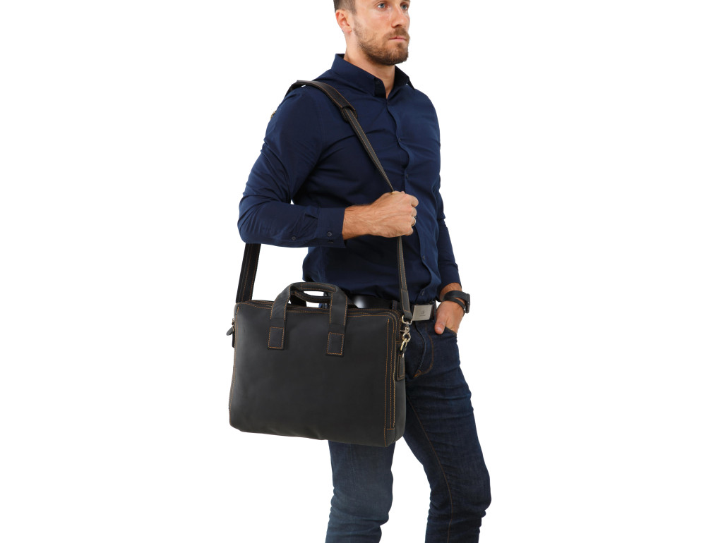 Молодіжна шкіряна сумка кежуел Tiding Bag 7167A - Фотографія № 7