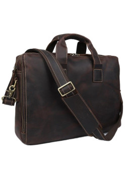 Стильная мужская сумка для документов лошадиная кожа Tiding Bag 7167R