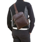 Мужской кожаный рюкзак-слинг на одно плечо Tiding Bag 7195C - Фото № 106