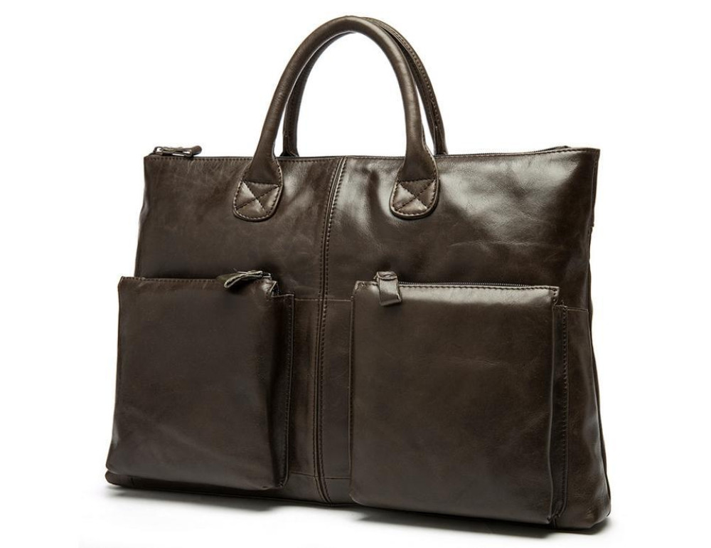 Чоловіча сумка А4 натуральна шкіра Tiding Bag 7241C - Фотографія № 5