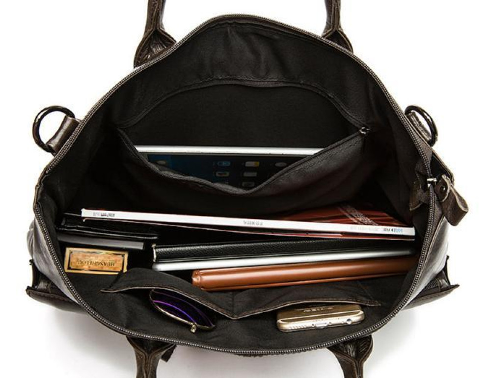 Чоловіча сумка А4 натуральна шкіра Tiding Bag 7241C - Фотографія № 6