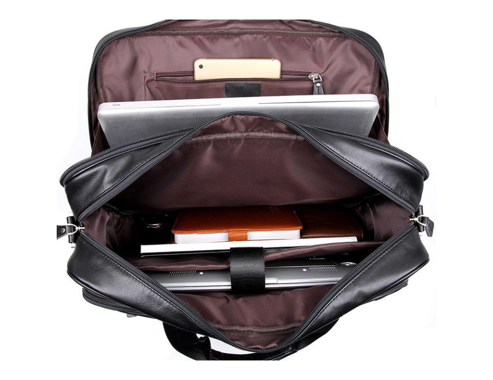 Мужская кожаная сумка-портфель для деловых поездок Tiding Bag 7367A - Фото № 5