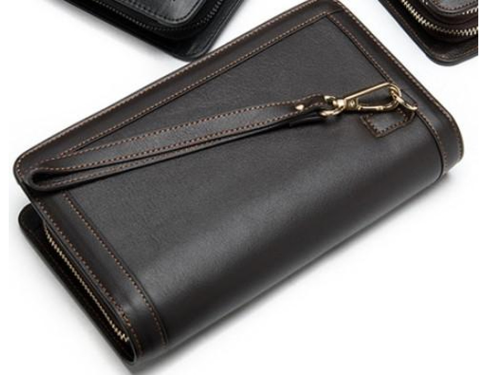 Клатч коричневый Tiding Bag 8023C - Фото № 2