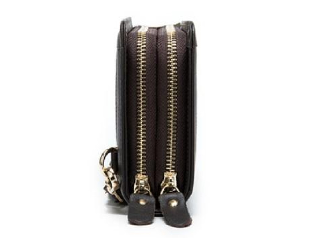 Клатч коричневый Tiding Bag 8023C - Фото № 5