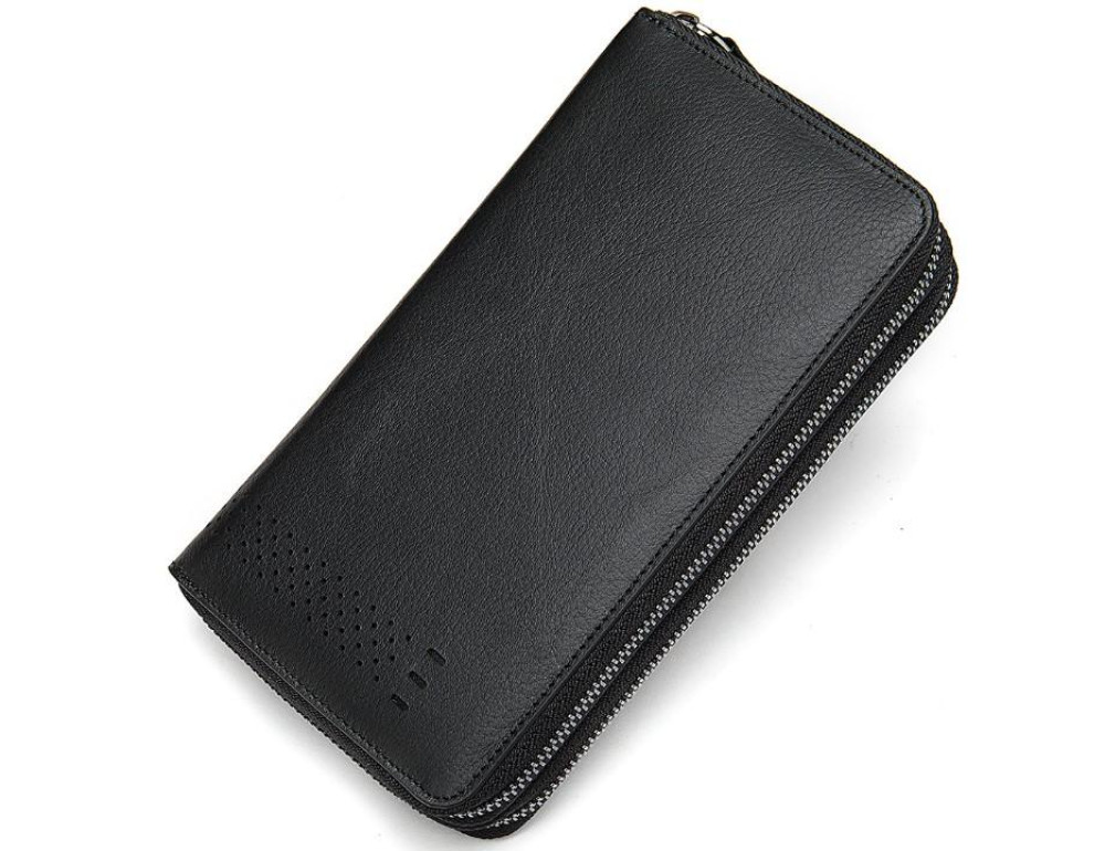 Чорний чоловічий клатч Tiding Bag 8025A - Фотографія № 1 Чорний чоловічий клатч Tiding Bag 8025A - Фотографія № 1