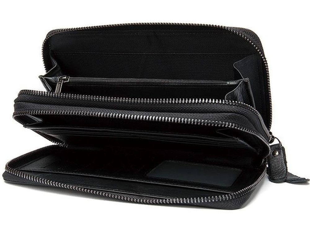 Чорний чоловічий клатч Tiding Bag 8025A - Фотографія № 4