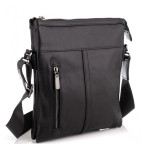 Вместительная кожаная сумка через плечо Tiding Bag 80261A черная - Фото № 100