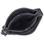 Вместительная кожаная сумка через плечо Tiding Bag 80261A черная - Фото № 102