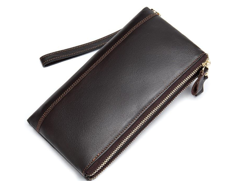 Коричневый клатч Tiding Bag 8027C - Фото № 1 Коричневый клатч Tiding Bag 8027C - Фото № 1