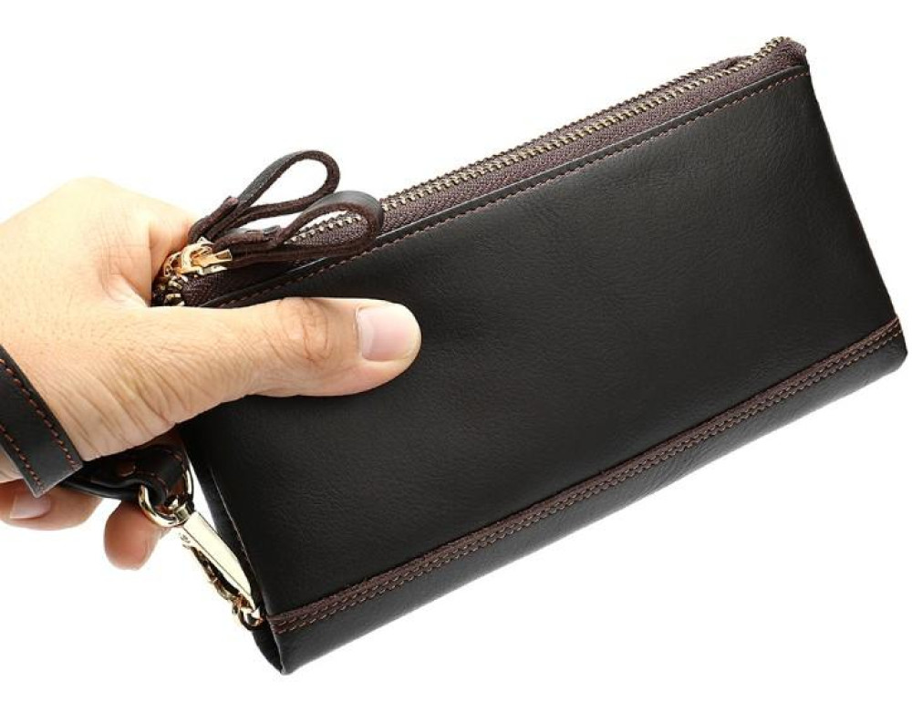 Коричневый клатч Tiding Bag 8027C - Фото № 2
