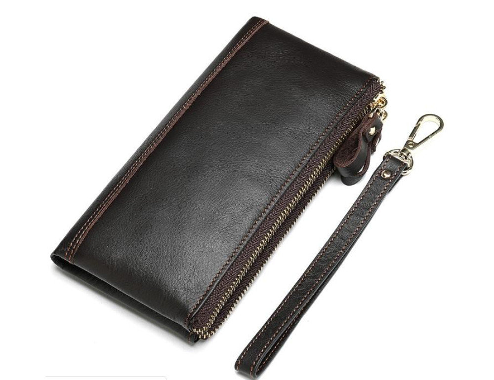 Коричневый клатч Tiding Bag 8027C - Фото № 6