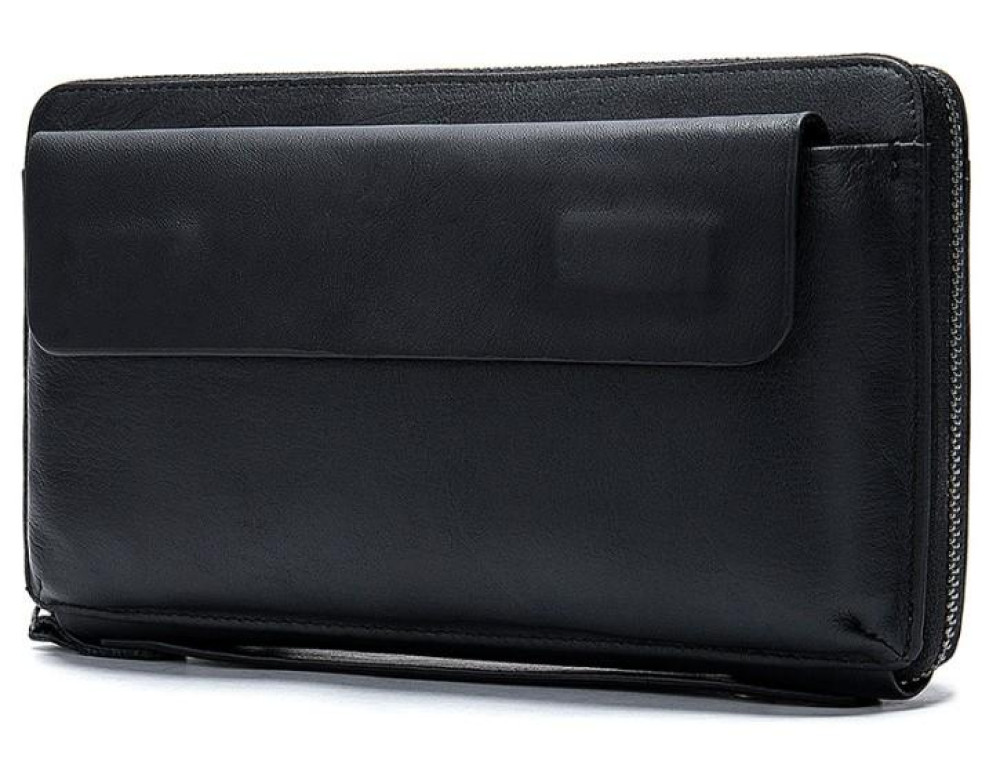 Клатч черный мужской Tiding Bag 8039A - Фото № 6
